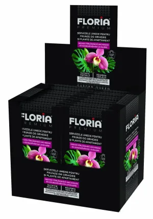 Nedves törlőkendő orchideák és szobanövények leveleire