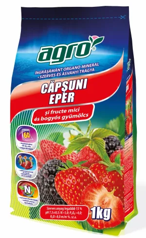 Szerves és ásványi trágya eperre