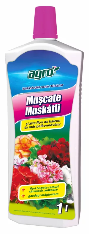 Muskátli és balkonnövény tápoldat