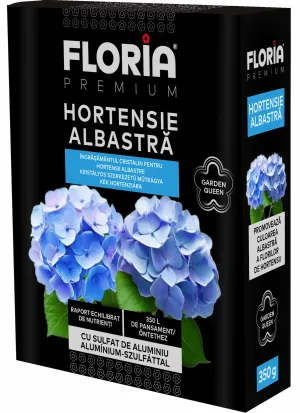 Kristályos szerkezetű műtrágya kék hortenziára